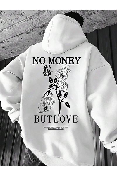 Vordevia Special Design - No Money but Love Printed Sweatshirt