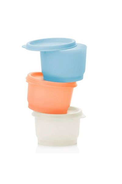 Tupperware Colorful Snack Containers 3-Piece Snack Containers R1518