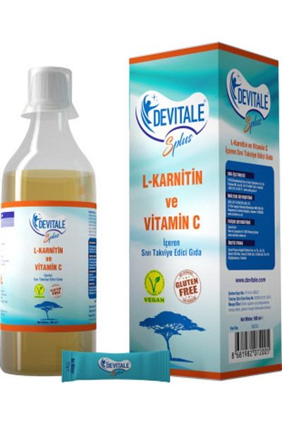 DEVİTALE Devitale Splus - مكمل غذائي سائل يحتوي على L-Carnitine وفيتامين C