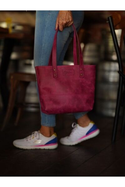 twingold Isminize Özel Deri Tote Bag