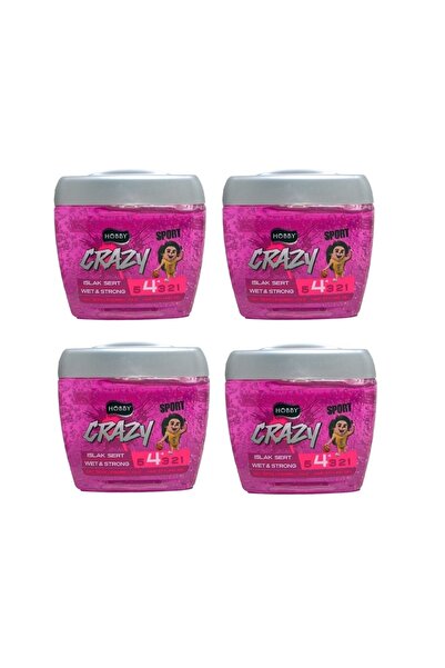 Hobby Crazy Head Islak Sert Saç Jölesi 700 ml X 4 Adet