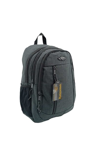 Relaxion 5057 Siyah Su Geçirmez Astarlı Kumaş Sırt Çantası