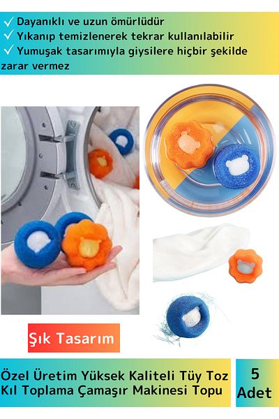 Wintoup Premium Set of 5 - Feather Dust Bristle Collection, Cleanable Reusable Washing Machine