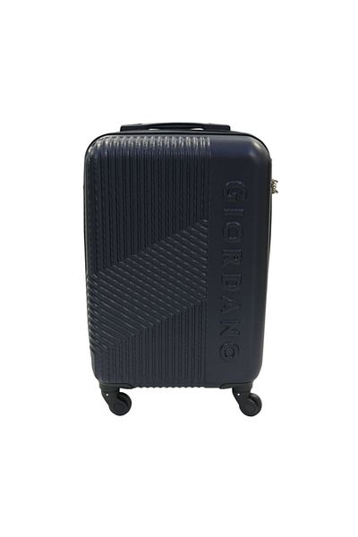 Giordano Logo Series Carry-On Small Cabin 20" Suitcase Navy, ABS Hard Shell Lightweight Durable.