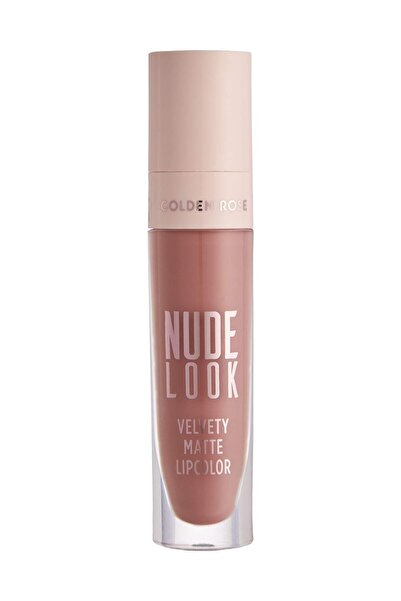 Golden Rose Nude Look Velvety Matte Lipcolor 02 Peachy Nude Jojoba ve Avokado Yağlı Likit Mat Ruj 4,5 ml