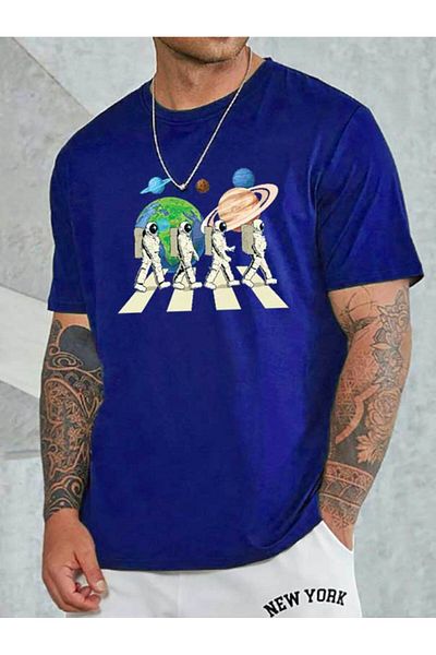 Medinenur Tricou cu imprimeu astronaut pentru femei