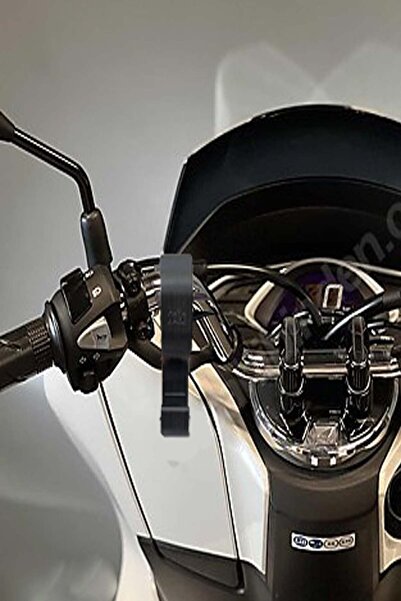 Honda Pcx Gidon Poşet Askı Aparatı Siyah / Diğer Açık Gidonlu Motosikletlerle Uyumlu