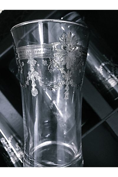DECOSTYLE Decorated Silver Pantoğraf - Pasabahce Soft Drink Cup