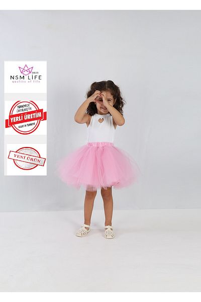 2021 NSM LİFE quality of life Girl's Lined Dense Fluffy Tutu Skirt