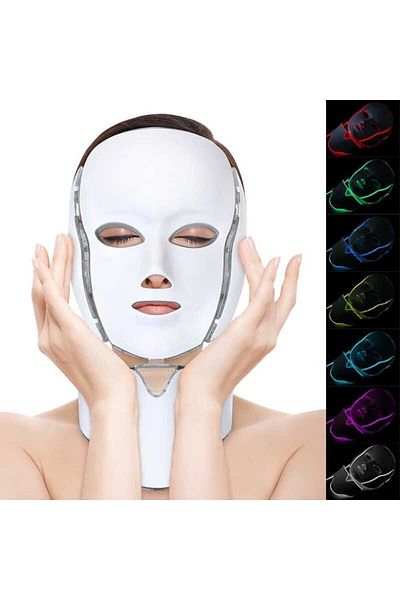 anka lazer Led Therapy Device (Led Mask) - Skin Care Device - Mesotherapy Mask 7 Colors Multifunctional