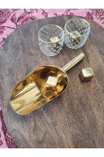 LOVYCO Ice Shovel, Metal Ice Shovel for Ice Machine, Stainless Steel, Bar, Ice Shovel, Shovel, Kitchen Accessory