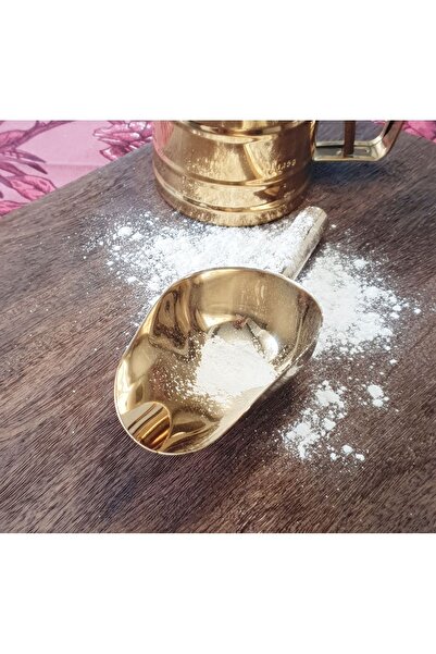 LOVYCO Gold Flour Shovel Stainless Steel,Flour Shovel,Shovel,Kitchen Accessory