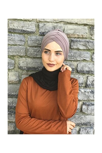 Moda Asse غطاء رأس مكون من 3 أشرطة متوافق مع حمام السباحة والبحر، لون مينك داكن