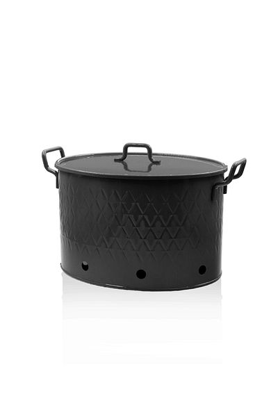 The Mia Prism 2-Chamber Potato Onion Container Black (Glossy)