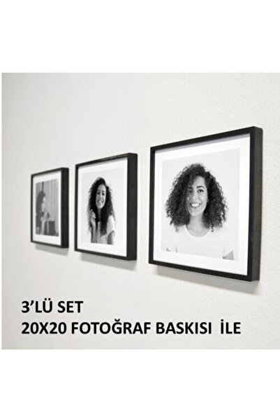 ekiphoto 20X20 Sök Tak Kare Çerçeve 3'LÜ SET