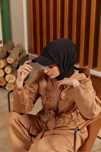 ebruli eşarp Shawl with Hat