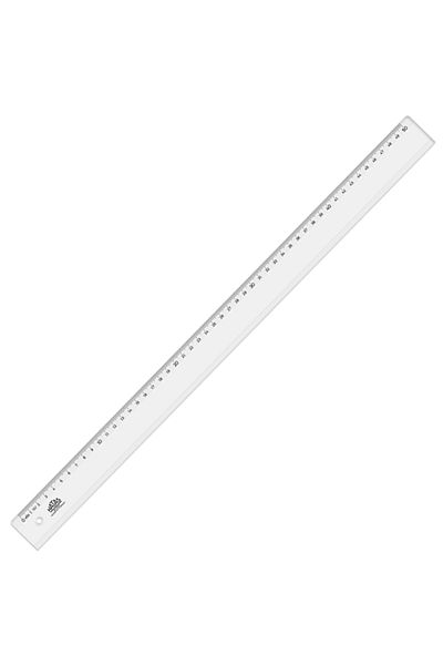 HATAS Riglă standard Plastic Lat Transparent 50 Cm 0170-25 Pachet-25-pachet-pkt