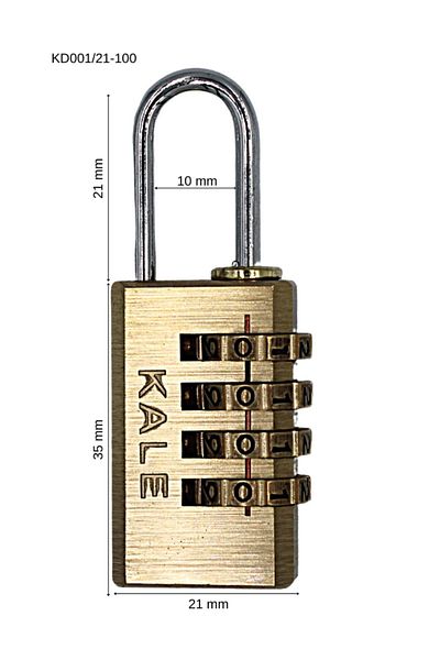 Kale Kilit Castle Combination Padlock 4 Steps Kd001/21-100