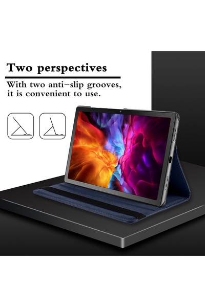m.tk moveteck Huawei Matepad Se 11 Inç Tablet Kılıf 360 Döner Pu Deri Standlı Kapak Ekran Koruyucu ve Kalem Set
