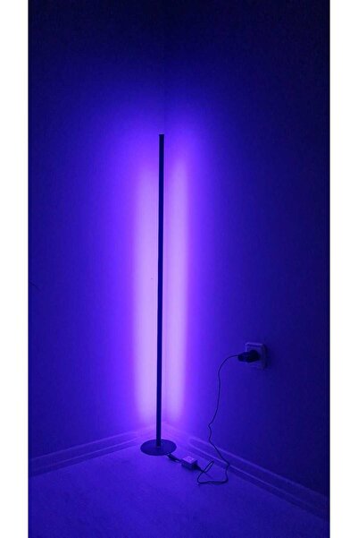 Smyrna Store Sese Duyarlı Lambader RGB Kumandalı Dekoratif Köşe LED Lambader Aydınlatması