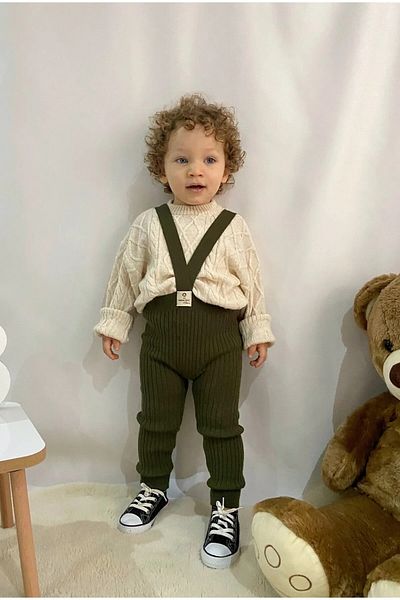 Pijamayo Flexible Knitwear Unisex Overalls - Cross Strap and Adjustable Length