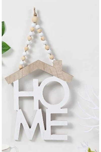 Elevres Ahşap "home" Yazılı Kapı Süsü - Evlerinize Sıcaklık Katacak Şık Tasarım