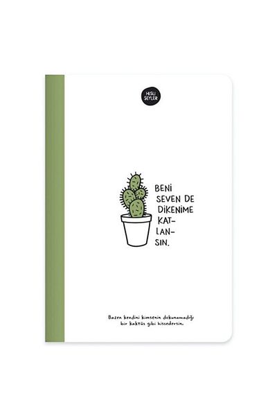 Keskin Color Yayınları 14X20 64 Yp Striped Sharp Color Hard Cup - Hardcover Notebook Feeling Things