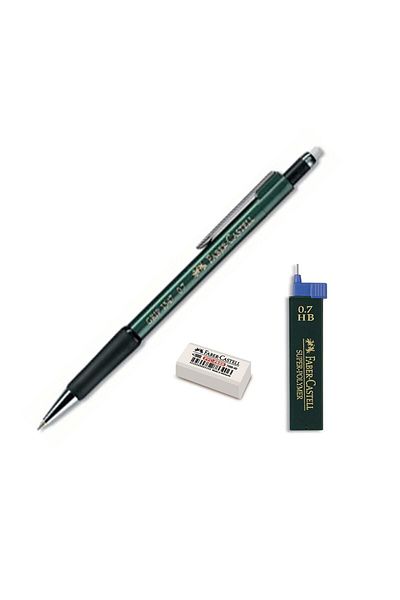 Faber Castell مجموعة أقلام فابر جريب II 1347 0.7 باللون الأخضر (5091207100)