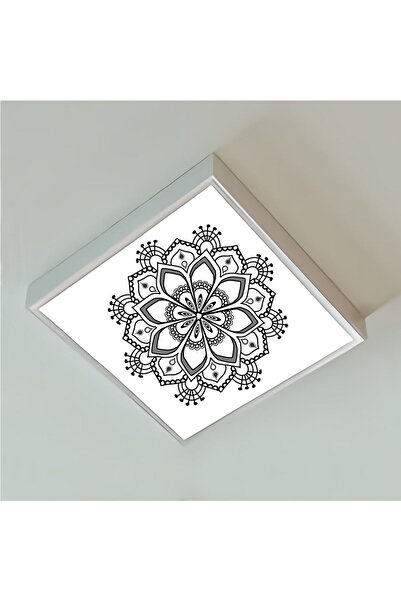Gökyüzü Panel Desenli 60x60 Ledli Lamba-tavana Model Avize-54watt-beyaz Işık-...