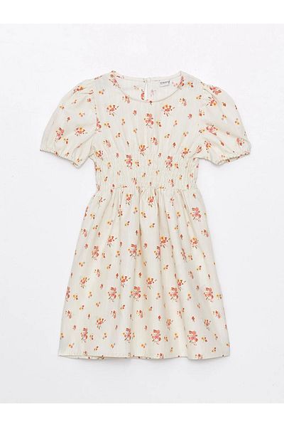 LC Waikiki LCW Kids Crew Neck Floral Girl's Dress
