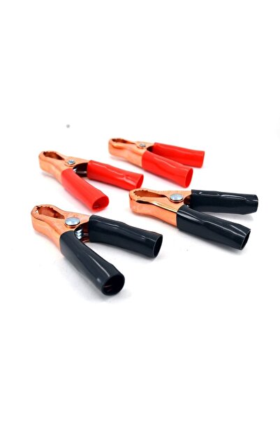 Adam Mini Akü Takviye Pensesi Maşası Bakır Kaplama 2 Artı 2 Eksi Set