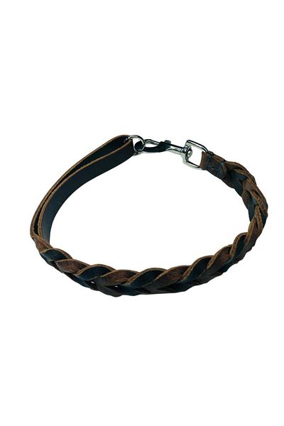 Rebel Dog Genuine Hand Knitted Leather Close-Distance Dog Walker, Dog Collar 55X1.8