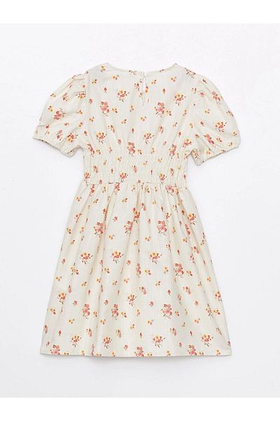 LC Waikiki LCW Kids Crew Neck Floral Girl's Dress