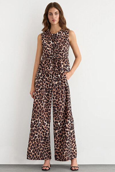 Hiccup Animal Print - Lace Crew Neck Tank Top