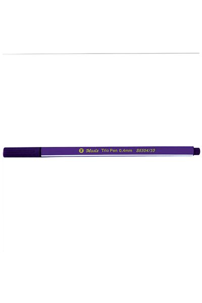 Masis Trio Pen 0.4 Mm Purple S6504-10 (10 PCS)