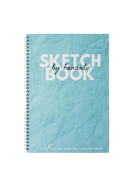 Fanart Academy Sketch Book 120 gr spirală 50 Yp A4 Turcoaz 8671