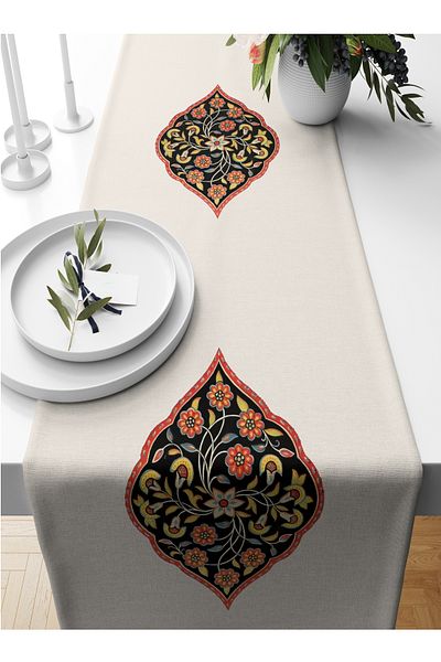 Bertille Home Ramadan Series 140x40 Cm Digital Printed Runner (Ramadan)