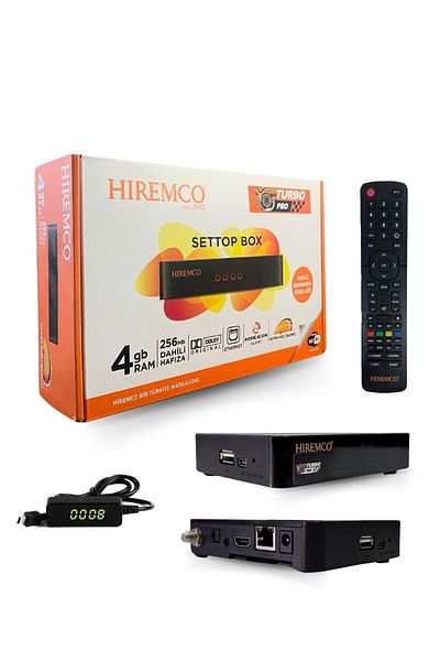 Hiremco Turbo Pro Satellite Receiver - 4gb Ram, 256mb Internal Wifi