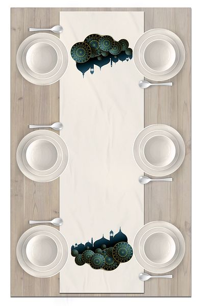 Bertille Home Σειρά Ramadan 140x40 cm Digital Printed Runner (από τη Ραμαζάνι)
