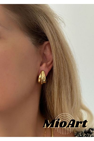 MioArt Trend Model - Hoop Look Earrings