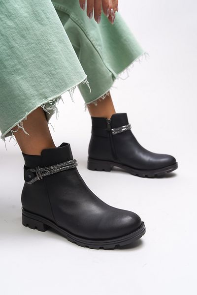 Riccon Aanrelle 0012103 Model Dámské boty Black Stone Detailed