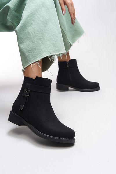 Riccon Dámské boty Branlihn Matte Black - Detailní přezka 0012492