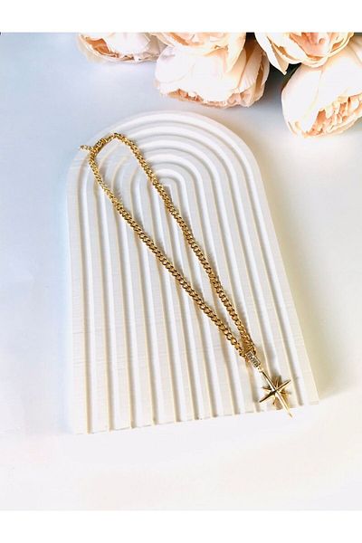 Butik Steel Star Necklace Vip Series with Stone