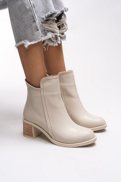 Riccon Γυναικείες μπότες με τακούνι Zairlyrth Beige - 0012503   Μοντέλο