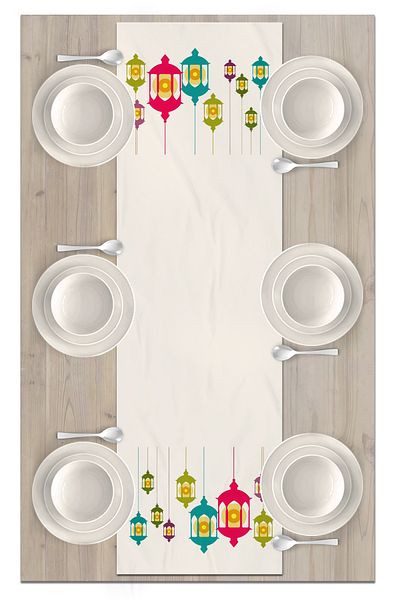 Bertille Home Ramadan Series 140x40 Cm Digital Printed Runner (Ramadan)