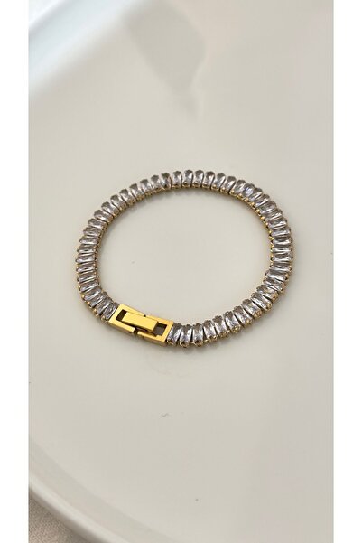 Opia JEWELRY - Baget Çelik Su Yolu Bileklik (16+6CM)