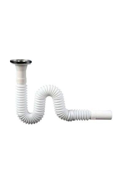 Tfnc Körüklü Lavabo Sifonu Lavabo Gider Borusu 80 Cm Hortum