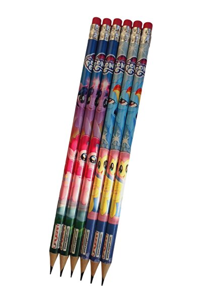 Polin Pony Silgili Kurşun Kalem 6'lı Paket