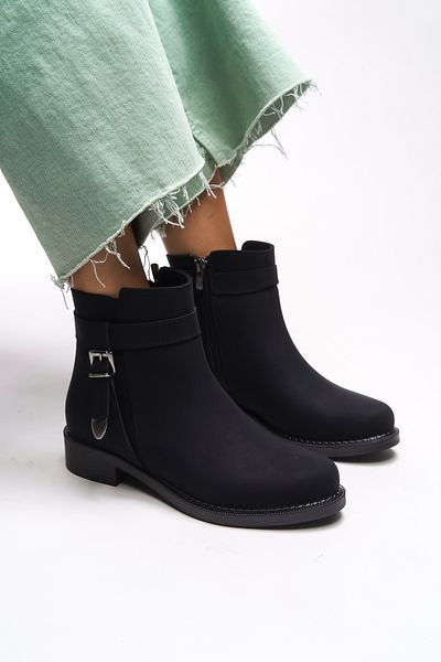 Riccon Dámské boty Branlihn Matte Black - Detailní přezka 0012492