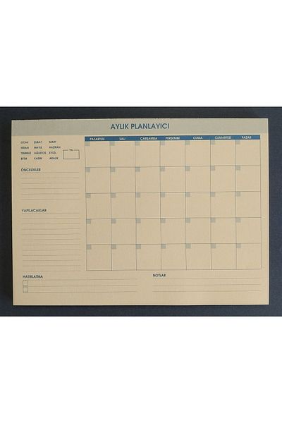 DEFTERSAN Planificator lunar 17x24 Cm